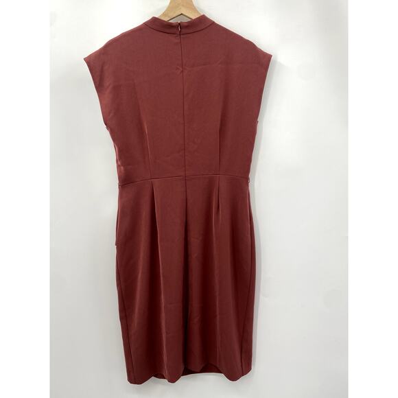 MM Lafleur The Elecia Dress Brick Red 12 - Picture 4 of 6